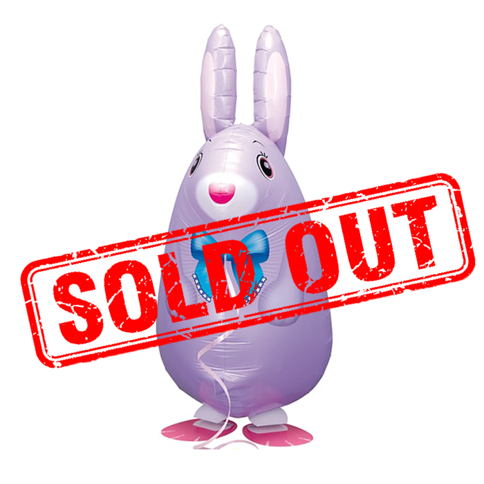 Purple Rabbit Walking Pet Animal Balloon Singapore